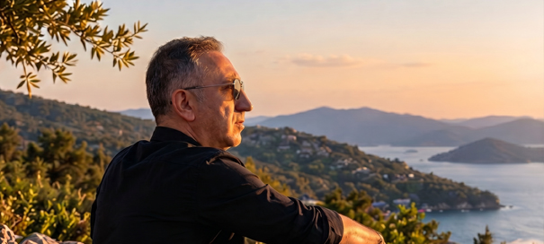 Doğayla iç içe Akdeniz manzarası